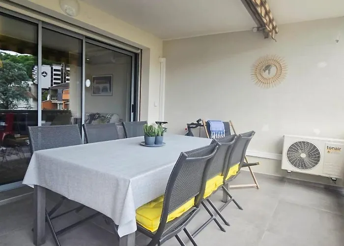 1 Dans Neuf, Terrasse Sud, Meuble Contemporain, Parking 公寓 艾克斯莱班