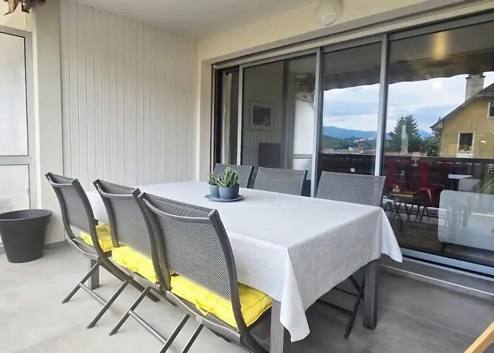 1 Dans Neuf, Terrasse Sud, Meuble Contemporain, Parking 公寓 *